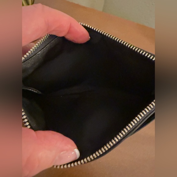 Coach Vintage Black Leather Wristlet